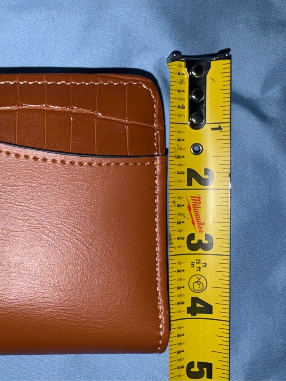 Tan Faux Leather Buckle Wallet - Picture 9 of 9